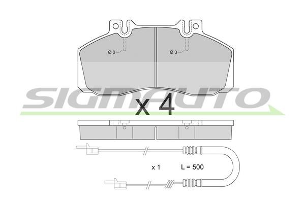 Sigmauto SPA409 Brake Pad Set, disc brake SPA409: Buy near me in Poland at 2407.PL - Good price!