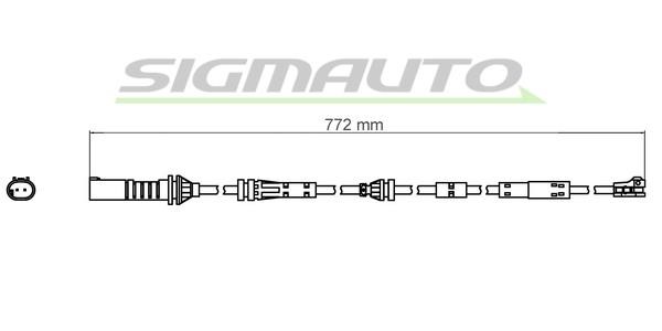 Sigmauto WI0809 Warning contact, brake pad wear WI0809: Buy near me in Poland at 2407.PL - Good price!