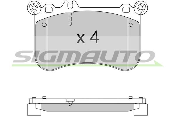 Sigmauto SPB563 Brake Pad Set, disc brake SPB563: Buy near me in Poland at 2407.PL - Good price!