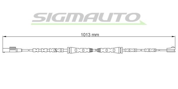 Sigmauto WI0736 Warning contact, brake pad wear WI0736: Buy near me in Poland at 2407.PL - Good price!