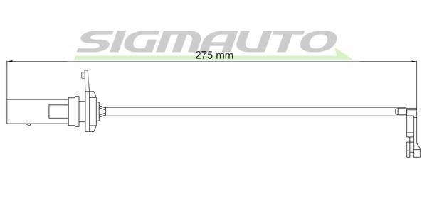 Sigmauto WI0951 Warning contact, brake pad wear WI0951: Buy near me in Poland at 2407.PL - Good price!