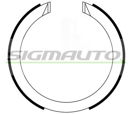 Sigmauto SFA634 Parking brake shoes SFA634: Buy near me in Poland at 2407.PL - Good price!