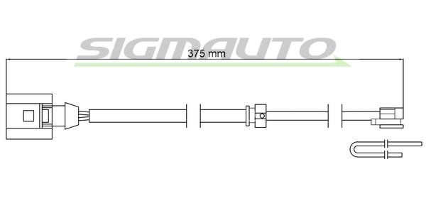 Sigmauto WI0794 Warning contact, brake pad wear WI0794: Buy near me in Poland at 2407.PL - Good price!