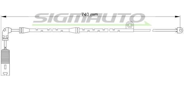 Sigmauto WI0610 Датчик износа тормозных колодок WI0610: Отличная цена - Купить в Польше на 2407.PL!