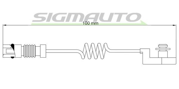 Sigmauto WI0580 Warning contact, brake pad wear WI0580: Buy near me in Poland at 2407.PL - Good price!