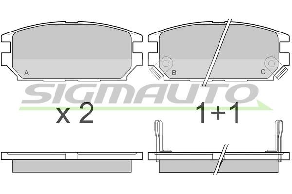 Sigmauto SPB046 Brake Pad Set, disc brake SPB046: Buy near me in Poland at 2407.PL - Good price!