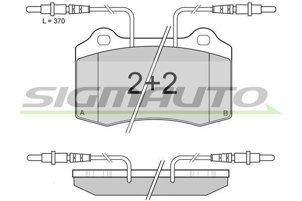 Sigmauto SPA985 Brake Pad Set, disc brake SPA985: Buy near me in Poland at 2407.PL - Good price!