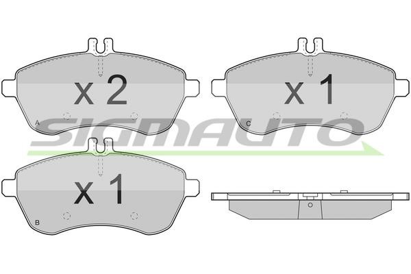 Sigmauto SPB327 Brake Pad Set, disc brake SPB327: Buy near me in Poland at 2407.PL - Good price!