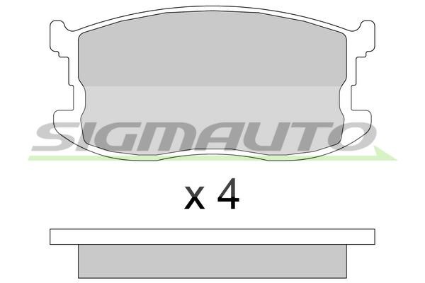 Sigmauto SPA405 Brake Pad Set, disc brake SPA405: Buy near me in Poland at 2407.PL - Good price!