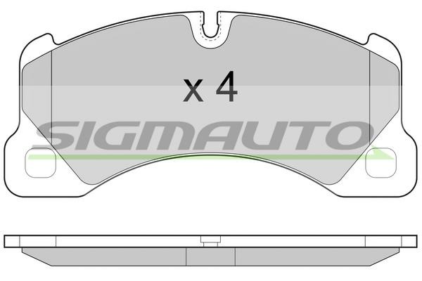 Sigmauto SPB457 Brake Pad Set, disc brake SPB457: Buy near me in Poland at 2407.PL - Good price!