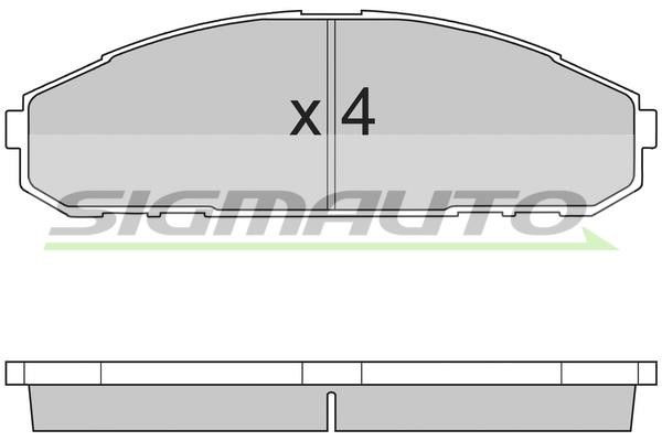 Sigmauto SPA762 Brake Pad Set, disc brake SPA762: Buy near me in Poland at 2407.PL - Good price!