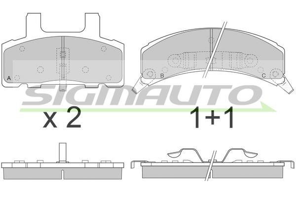 Sigmauto SPA790 Brake Pad Set, disc brake SPA790: Buy near me in Poland at 2407.PL - Good price!