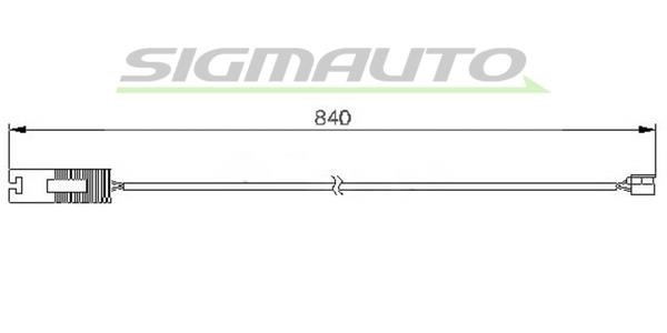 Sigmauto WI0535 Warning contact, brake pad wear WI0535: Buy near me in Poland at 2407.PL - Good price!