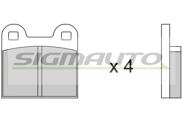 Sigmauto SPA047 Brake Pad Set, disc brake SPA047: Buy near me in Poland at 2407.PL - Good price!