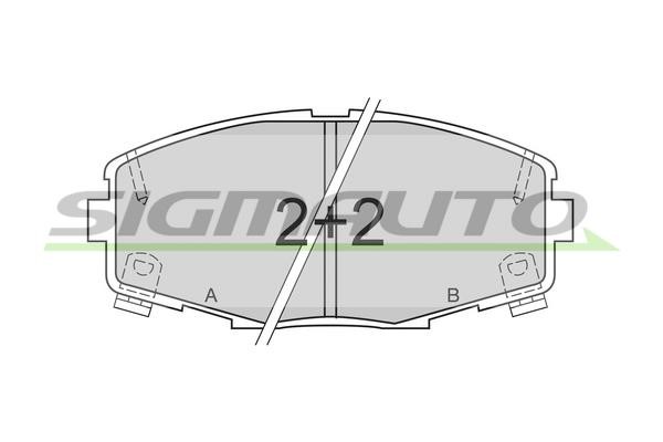 Sigmauto SPA378 Brake Pad Set, disc brake SPA378: Buy near me in Poland at 2407.PL - Good price!