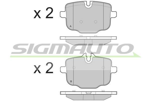 Sigmauto SPB450 Brake Pad Set, disc brake SPB450: Buy near me in Poland at 2407.PL - Good price!