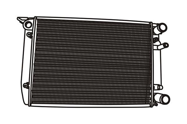 WXQP 321057 Radiator, engine cooling 321057: Buy near me at 2407.PL in Poland at an Affordable price!
