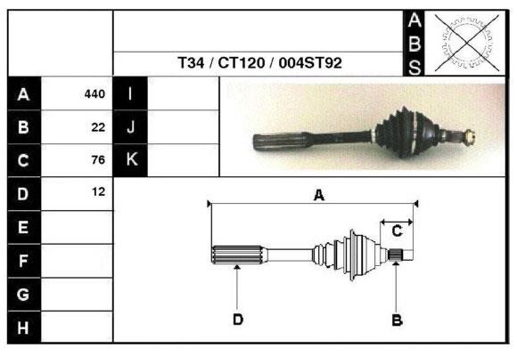 Technik'a 18004 Drive shaft 18004: Buy near me in Poland at 2407.PL - Good price!