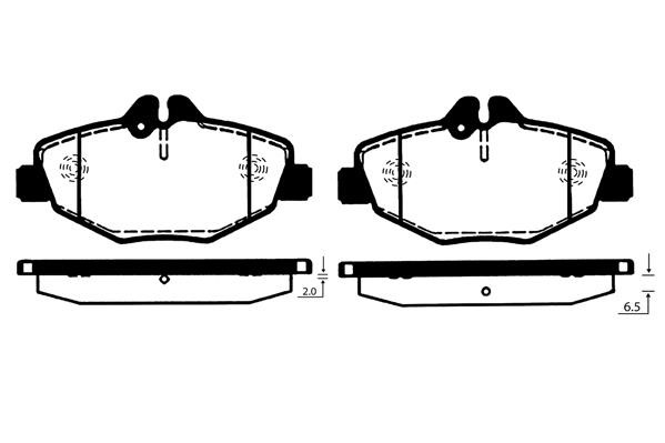 Technik'a 01506 Brake Pad Set, disc brake 01506: Buy near me in Poland at 2407.PL - Good price!