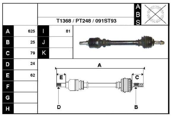 Technik'a 28091 Drive shaft 28091: Buy near me in Poland at 2407.PL - Good price!