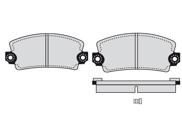 Technik'a 01084 Brake Pad Set, disc brake 01084: Buy near me in Poland at 2407.PL - Good price!