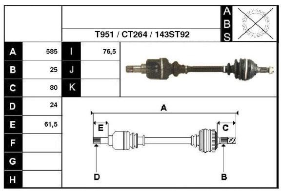 Technik'a 18143 Drive shaft 18143: Buy near me in Poland at 2407.PL - Good price!