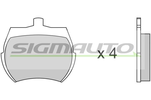 Sigmauto SPA012 Brake Pad Set, disc brake SPA012: Buy near me in Poland at 2407.PL - Good price!