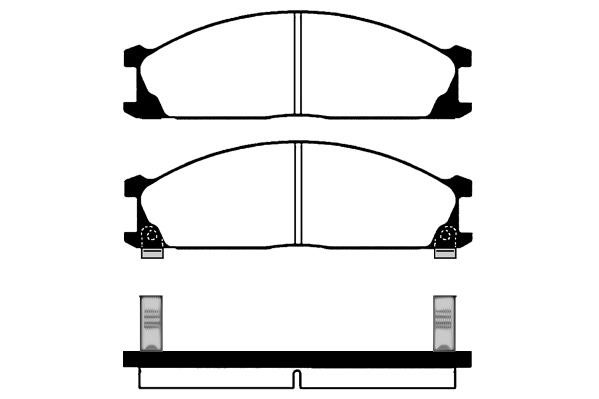 Technik'a 01216 Brake Pad Set, disc brake 01216: Buy near me in Poland at 2407.PL - Good price!