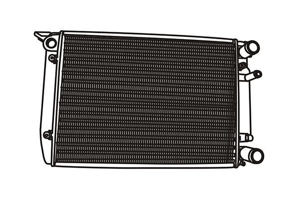 WXQP 120457 Radiator, engine cooling 120457: Buy near me in Poland at 2407.PL - Good price!