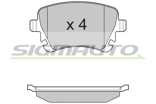 Sigmauto SPB130 Brake Pad Set, disc brake SPB130: Buy near me at 2407.PL in Poland at an Affordable price!