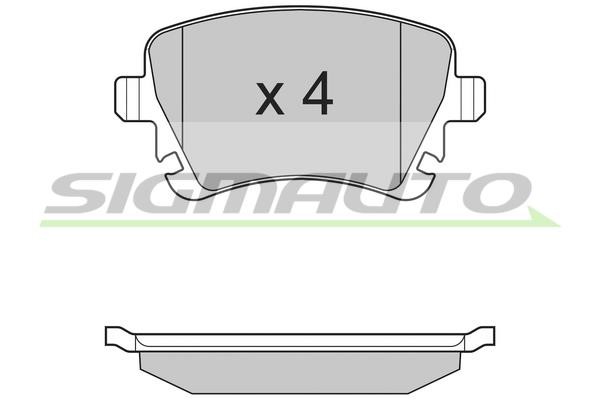 Sigmauto SPB130 Гальмівні колодки, комплект SPB130: Приваблива ціна - Купити у Польщі на 2407.PL!
