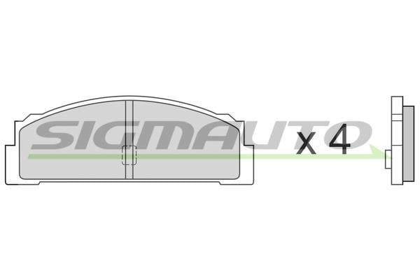 Sigmauto SPA003 Brake Pad Set, disc brake SPA003: Buy near me in Poland at 2407.PL - Good price!