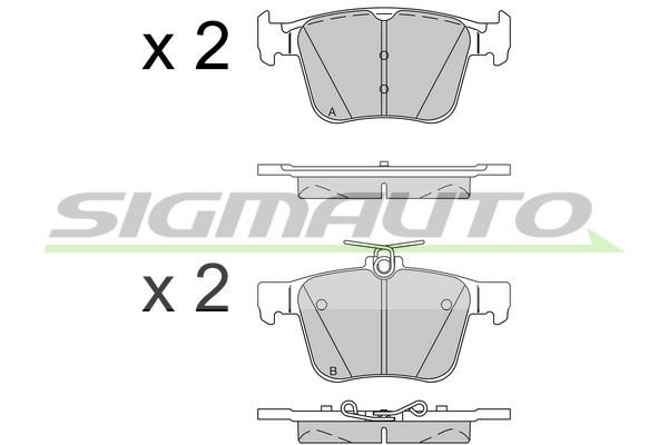 Sigmauto SPB517 Brake Pad Set, disc brake SPB517: Buy near me at 2407.PL in Poland at an Affordable price!