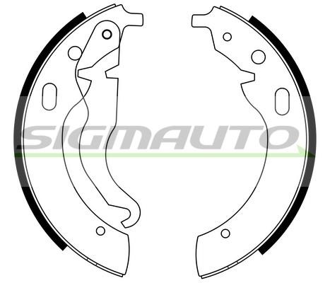 Sigmauto SFA073 Brake shoe set SFA073: Buy near me in Poland at 2407.PL - Good price!