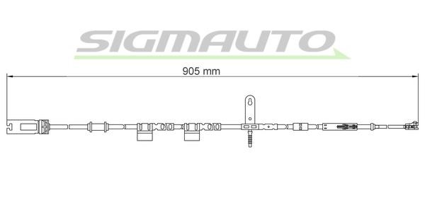Sigmauto WI0937 Warning contact, brake pad wear WI0937: Buy near me in Poland at 2407.PL - Good price!