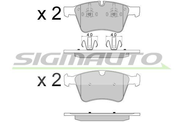 Sigmauto SPB590 Brake Pad Set, disc brake SPB590: Buy near me in Poland at 2407.PL - Good price!