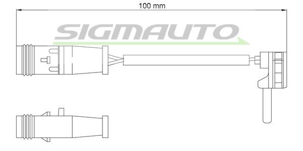 Sigmauto WI0768 Warning contact, brake pad wear WI0768: Buy near me at 2407.PL in Poland at an Affordable price!