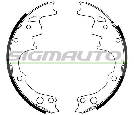 Sigmauto SFD514 Brake shoe set SFD514: Buy near me at 2407.PL in Poland at an Affordable price!