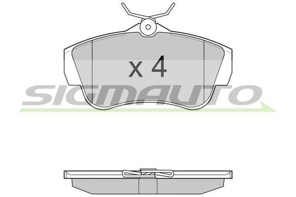 Sigmauto SPB284TR Brake Pad Set, disc brake SPB284TR: Buy near me in Poland at 2407.PL - Good price!