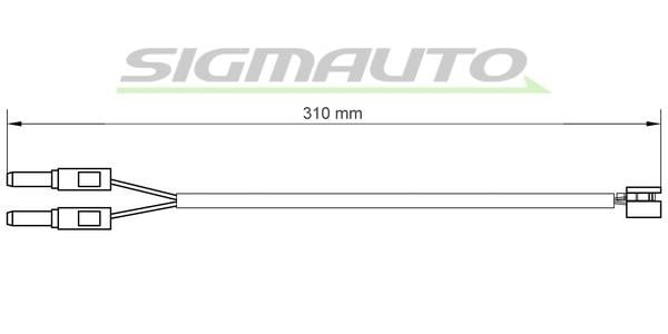 Sigmauto WI0672 Warning contact, brake pad wear WI0672: Buy near me in Poland at 2407.PL - Good price!