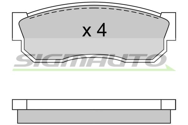Sigmauto SPA246 Тормозные колодки дисковые, комплект SPA246: Отличная цена - Купить в Польше на 2407.PL!