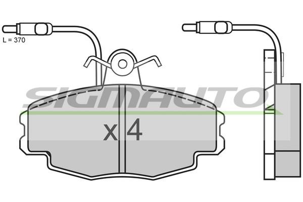 Sigmauto SPA528 Brake Pad Set, disc brake SPA528: Buy near me in Poland at 2407.PL - Good price!