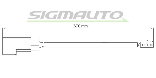 Sigmauto WI0800 Czujnik zużycia klocków hamulcowych WI0800: Dobra cena w Polsce na 2407.PL - Kup Teraz!