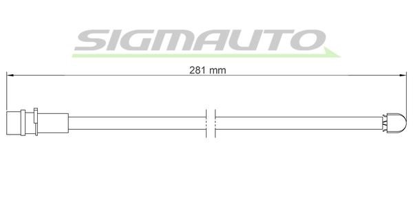 Sigmauto WI0539 Датчик износа тормозных колодок WI0539: Отличная цена - Купить в Польше на 2407.PL!