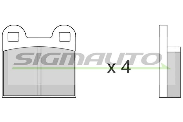 Sigmauto SPA042 Brake Pad Set, disc brake SPA042: Buy near me in Poland at 2407.PL - Good price!