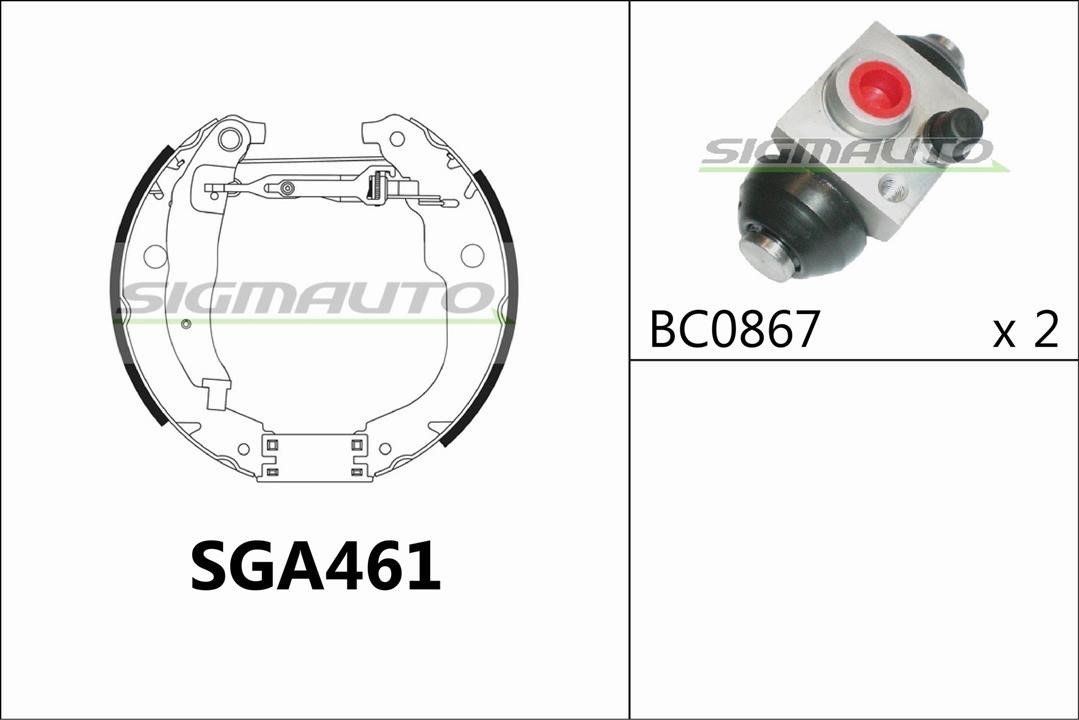 Sigmauto SGA461 Колодки тормозные барабанные, комплект SGA461: Отличная цена - Купить в Польше на 2407.PL!