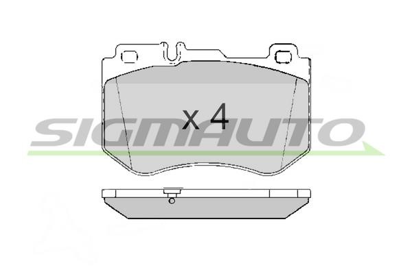 Sigmauto SPB636 Brake Pad Set, disc brake SPB636: Buy near me in Poland at 2407.PL - Good price!