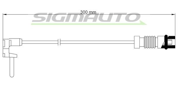 Sigmauto WI0760 Warning contact, brake pad wear WI0760: Buy near me in Poland at 2407.PL - Good price!