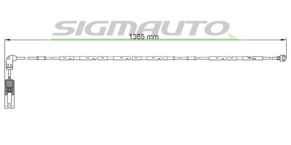 Sigmauto WI0649 Warning contact, brake pad wear WI0649: Buy near me in Poland at 2407.PL - Good price!