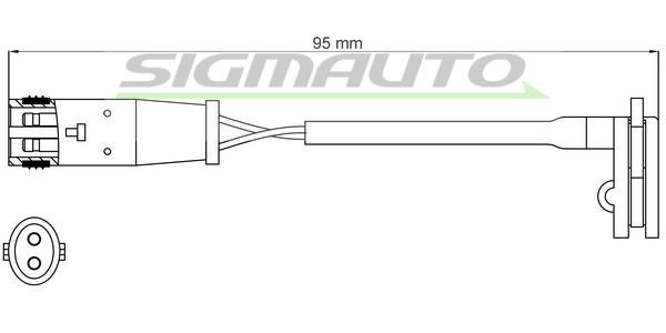 Sigmauto WI0625 Warning contact, brake pad wear WI0625: Buy near me at 2407.PL in Poland at an Affordable price!